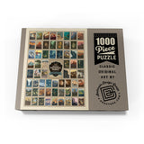 MyPuzzle 63 American National Parks: by Kenneth Crane, Vintage Poster - Premium 1000 Piece Jigsaw Puzzle for Adults MyPuzzle.com