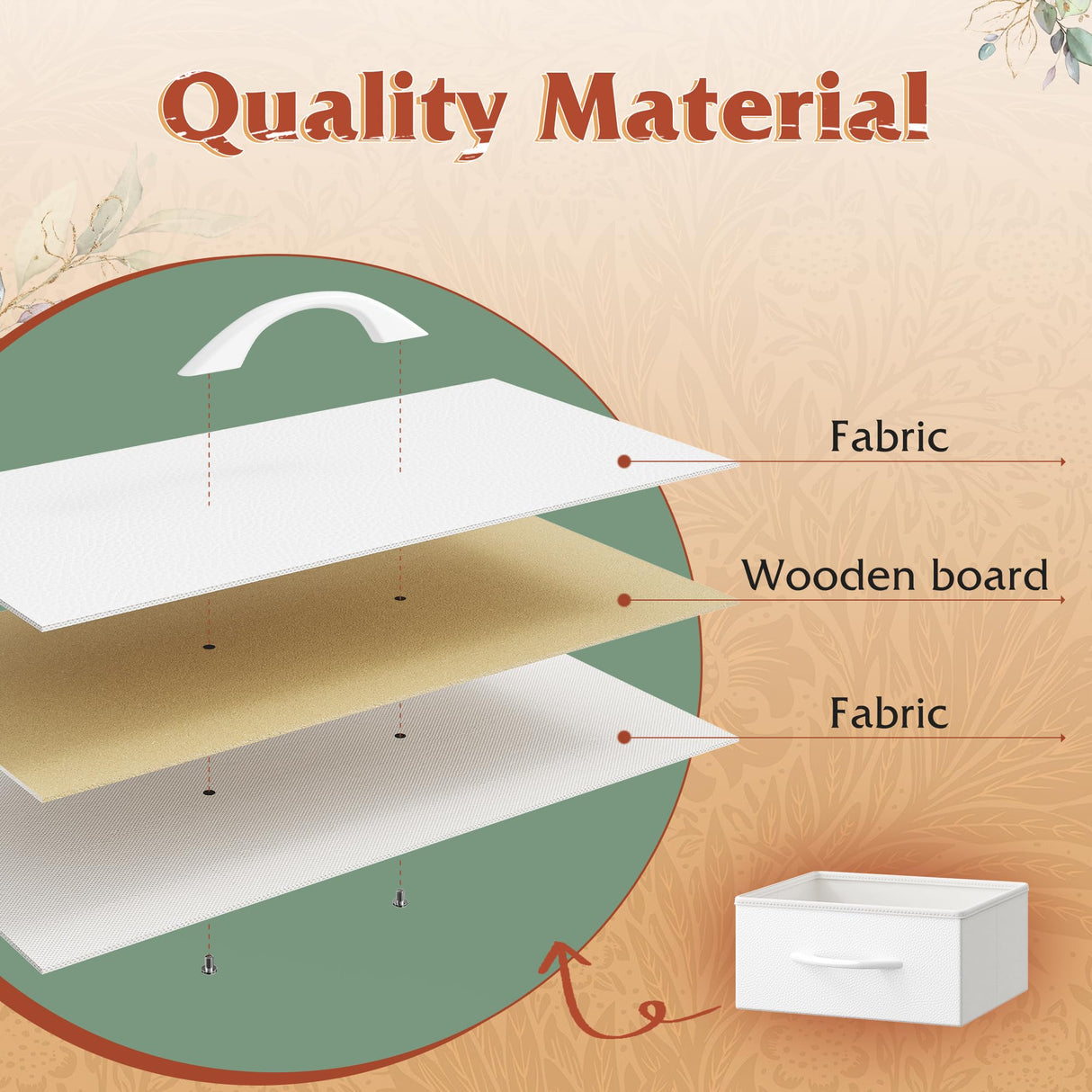 TV Stand Dresser with LED Lights & Power Outlets, Entertainment Center for 50" Inch TV, 5 Drawers TV Stand for Bedroom Dresser with Shelves for Living Room, Sturdy Metal Frame, White EnHomee