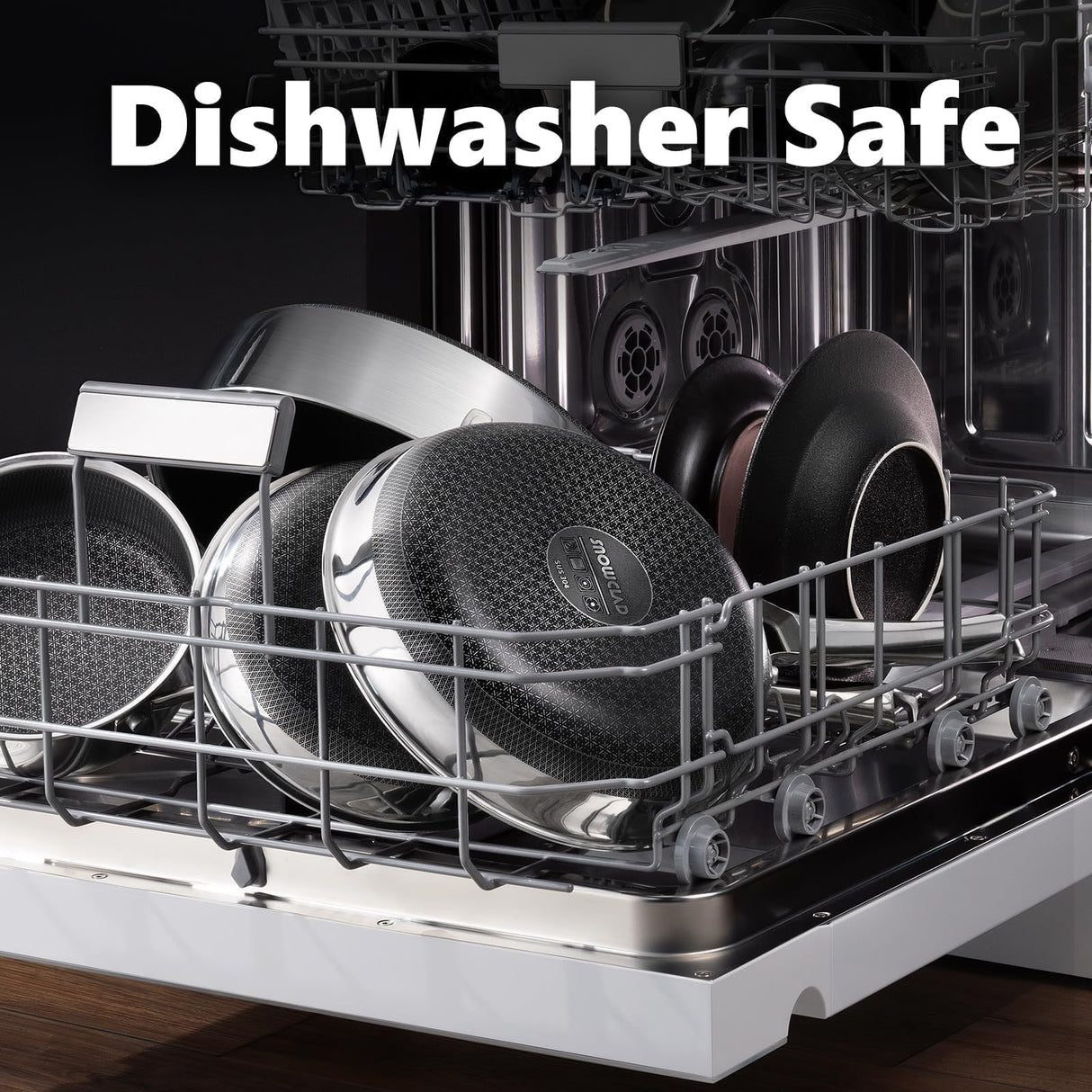 OATOFP Non Stick Frying Pans Set, Hybrid Pans Set Nonstick (8+10+12inch),Pan for cooking, PFOA Free Kitchen set, Dishwasher and Oven-Safe Cookware Sets, Induction Compatible Stainless Steel Skillets OATOFP