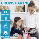 Diroan Kids Functional Desk and Chair Set, Ergonomic Height Adjustable Children School Study Desk with Tilt Desktop, Book Stand, LED Light, Metal Hook and Storage Drawer for Boys Girls(Blue) Diroan