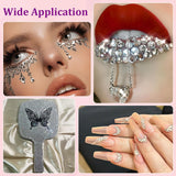 25000Pcs Resin Rhinestones with Tweezers for Crafting, Silver Clear Flatback Gems, Bedazzling Crystal with 3Pcs 10ml B7000 Jewelry Glue for DIY Crafts Clothing Tumblers Shoes Fabric Nail Art TINKRSTUFF