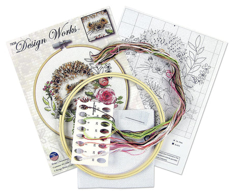 Counted Cross Stitch Hedgehog DesignWorks Ink