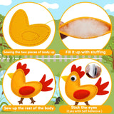 OKOOKO Animal Sewing Craft Kit, Sewing Craft Kit for Kids, DIY Crafting and Sewing Set, Art Craft Kits, Fun and Educational Craft Set, Sew Your Own Felt Animals OKOOKO