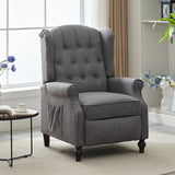 SAMERY Wingback Recliner Chair with Massage and Heat, Push Back Recliner Accent Chair, Modern Tufted Reclining Lounge Single Small Recliner Chair Set of 2 for Small Spaces, Living Room, Office SAMERY