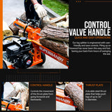 SuperHandy Log Splitter, 20 Ton, Gas Powered 7 HP Engine, Automatic Wood Splitting Wedge Machine, Commercial Quality for Fireplace Burning firewood SuperHandy