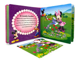 Disney Junior Minnie My First Puzzle Book - Jigsaw Puzzles for kids, 10-page board book, 5 puzzles to enjoy Phidal