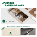 FEZIBO 55 x 24 Inches Standing Desk with Drawer, Adjustable Height Electric Stand up Desk with Storage, Sit Stand Home Office Desk, Ergonomic Computer Desk, White FEZIBO