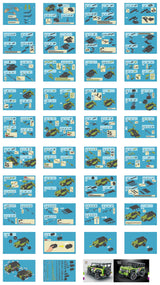 Dakott STEM Car Toy Building Toy Gift for Age 6+, APP Programming Remote Control 2in1 Off-Roader Building Block Take Apart Toy, 484 Pcs DIY Building Kit, Learning Engineering Construction R/C Toys DAKOTT