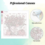 EOBROMD Flower Paint by Numbers for Adults, DIY Valentine's Day Paint by Number Kits for Beginner on Canvas, Paint by Numbers Adult Kit Drawing Arts and Crafts for Gift Home Wall Decor 12x12inch EOBROMD