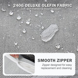 WELYAS 10 Piece Luxury Patio Furniture Set with 44" Fire Pit Table All Weather Outdoor Sectional with Thick Cushions Wicker Patio Conversation Set for Backyard, Deck, Garden WELYAS