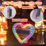 Soldering Practice Kit, ICSTATION Heart Shaped LED Light Soldering Project RGB LED DIY Electronic Kit for Beginners Diyers Student STEM Education and Valentine's Day Present for Your Lover IS
