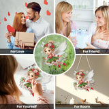EOBROMD Diamond Hanging Art Kits for Adults, Diamond Art Painting Fairy Window Pendant Kits Suncatchers, DIY Special Shaped Rhinestone Adults, Home Wall Decor EOBROMD