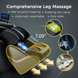 iBooMas 4D Massage Chair, Zero Gravity Massage Chair Full Body with 24 Modes,Automatic Footrest Extension,Sleep Mode,Shoulder Waist and Instep Heat,APP Control,Foot Roller,IBM-P03(Black) iBooMas