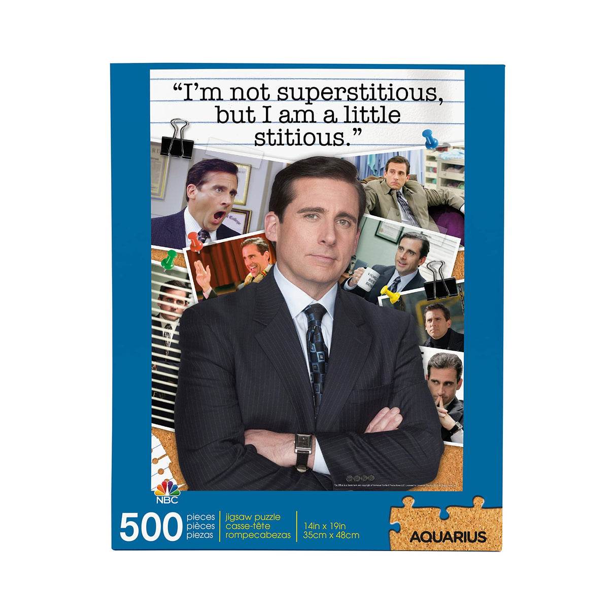 AQUARIUS The Office Michael Scott Puzzle (500 Piece Jigsaw Puzzle) - Officially Licensed The Office Merchandise & Collectibles - Glare Free - Precision Fit - 14 x 19 Inches AQUARIUS