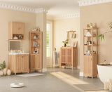 INNOD 43" Tall Shoe Storage Cabinet with Doors, 8-Tier Entryway Shoe Cabinet with Adjustable Shelves, Modern Freestanding Shoes Rack Organizer Cabinet for Entryway Hallway Front Door INNOD