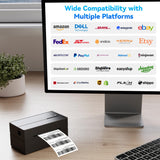 PeriPage Bluetooth Thermal Shipping Label Printer,Wireless 4x6 Shipping Label Printer for Shipping Packages,Support iPhone iPad Android Windows & Mac,Used for Amazon, Ebay,Shopify, Etsy, USPS. PeriPage