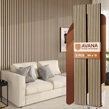 Avana Acoustic Wood Wall Panels – White Oak Acoustic Panels Set of 2 – Wall Panels For Interior Wall Decor for Homes, Offices, Studios – Aesthetically Pleasing Design Wood Panels For Wall Avana