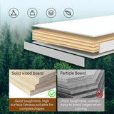 STLWR Modern Reception Desk with Locking Drawers, of Multi-Layer Solid Wood, Three-Color LED Light Strip & File Cabinet, Office Display Counters Retail Reception Desk (All White-Left, 63") Generic