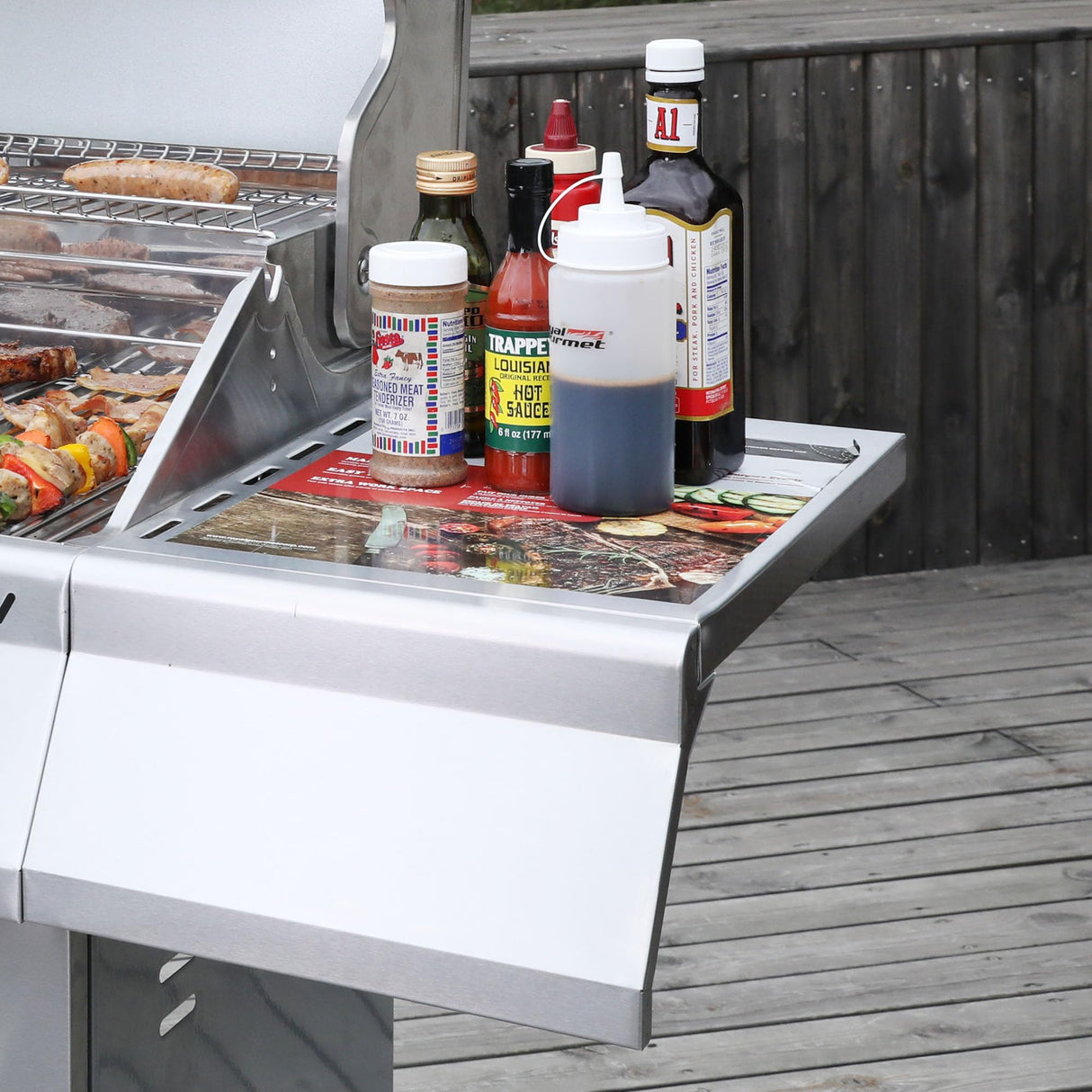 Royal Gourmet GA4402S 4-Burner Propane Gas Grill with Side Burner & Warming Rack, Stainless Steel Gas Grill with 54,000 BTUs Output for Barbecue Grilling & Backyard Cooking, Silver Royal Gourmet