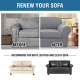 H.VERSAILTEX 3 Piece Stretch Sofa Covers for 2 Cushion Loveseat Couch Covers for Living Room Sofa Slipcovers (Base Cover Plus 2 Seat Cushion Covers) Thicker Jacquard Fabric(Medium Sofa, Dove) H.VERSAILTEX