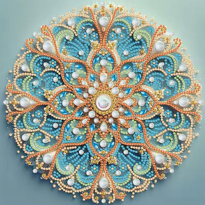 CHWGLFGG 5D Diamond Painting Kits for Adults Beginners, Mandala Special Shape Diamond Art, DIY Drill Diamond Dot Gem Art Kits for Adults, Home Wall Decor 11.8X11.8 Inch