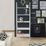 Casual Home 5-Shelf Ladder Bookcase, White Casual Home