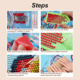 Stalente Diamond Painting Kits for Adults Cow, 5D DIY Diamond Art Kits for Beginners Round Full Drill Diamond Painting for Home Wall Decoration Gift 12×12inch, Animal Stalente