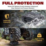 MewVeer Pistol Case for Handgun, Hard Gun Cases, TSA-Approved Waterproof & Shockproof Travel Pistols Box with Pre-Diced Foam for 9mm Gun and Accessories MewVeer