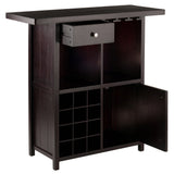 Winsome Macon Bar Wine Cabinet, Espresso Winsome