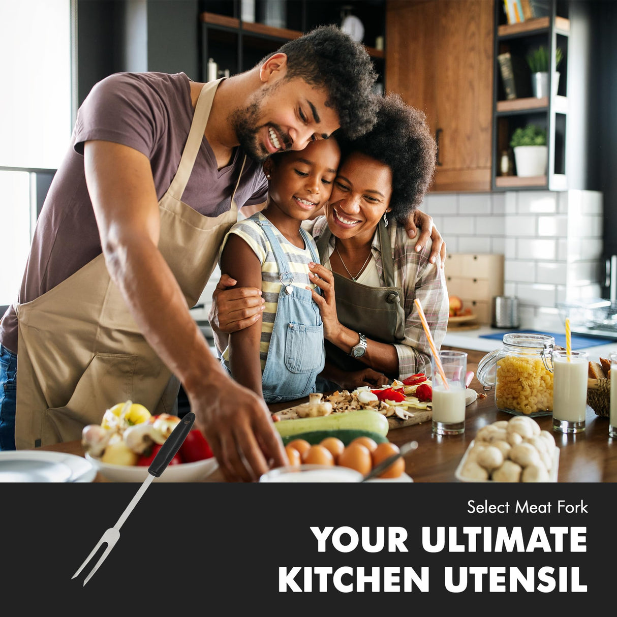 Chef Craft Select Meat Cooking Fork, 13 inch, Stainless Steel Chef Craft