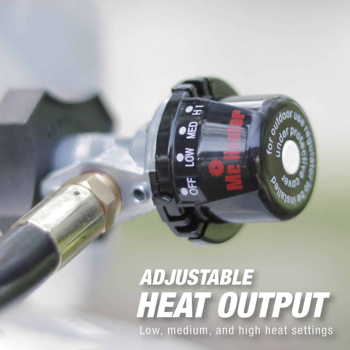 15,000 BTU Single Tank Top Portable Propane Radiant Heater,Grey/ Silver Mr. Heater