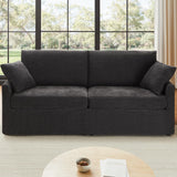 LegacyAmerhome 85" Chenille Sofa Couches for Living Room, 3 Seater Sofa with 2 Pillows, Modern Couches Tool-Free Setup, Comfy Oversized Loveseat with Medium Firm Cushions for Small Spaces, Apartment LegacyAmerhome