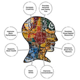 AQUARIUS Harry Potter Puzzle House Crests (1000 Piece Jigsaw Puzzle) - Officially Licensed Harry Potter Merchandise & Collectibles - Glare Free - Precision Fit - 20x28in AQUARIUS