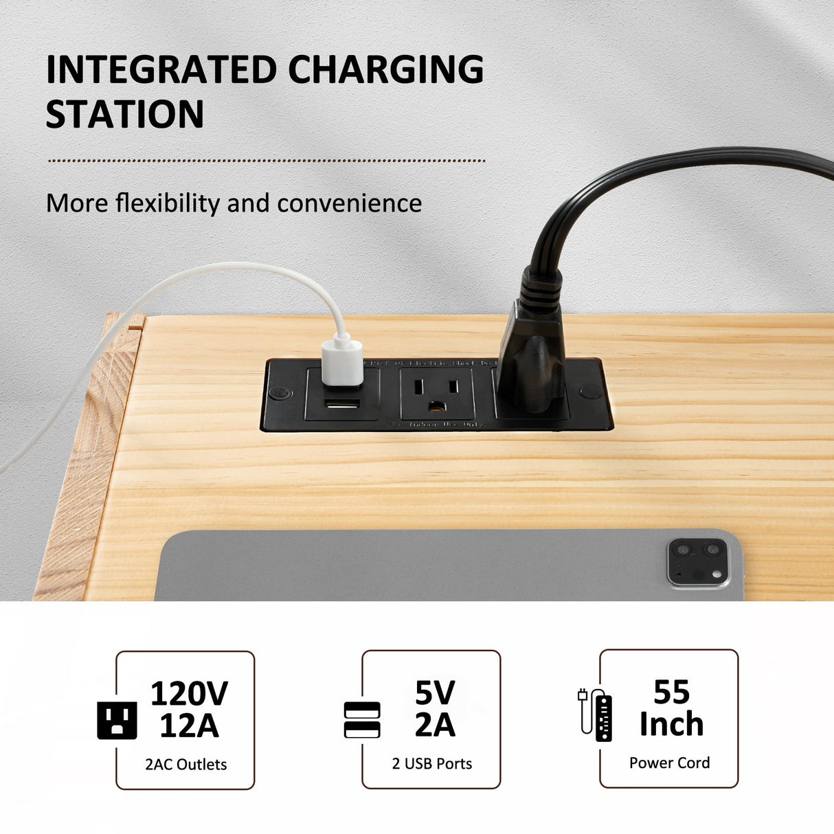 Afuly Floating Nightstand with Charging Station, Modern Night Stand with Drawer Wall Mounted Bedside End Table, Solid Wood Nightstand Side Table Shelf for Bedroom Natural Wooden Decor Afuly