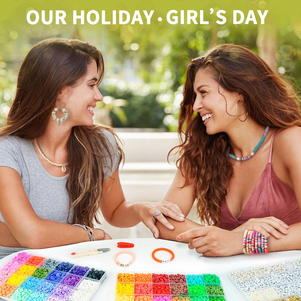 Friendship Bracelet Kit, 14,000pcs 48 Colors Bracelet Making Kit Clay Beads with Number Letter Bead Set Concert Merch Arts and Crafts Gifts for Kids Adults Teen Girls Jewelry Making Supplies Sistenia