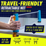 NIBIRU SPORT Professional Ping Pong Paddle Set (2-Player) - Table Tennis Paddles Set of 2 with Retractable Net, 4 Balls, and Carry Bag/Storage Case - Table Tennis Equipment & Ping Pong Accessories NIBIRU SPORT