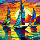Springbok's Sunset Sailing 500 Piece Jigsaw Puzzle for Adults-Unique Cut Pieces- Made in USA Springbok