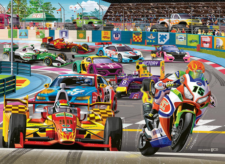 Ravensburger Racetrack Rally 60 Piece Jigsaw Puzzle for Kids - Every Piece is Unique, Pieces Fit Together Perfectly Ravensburger