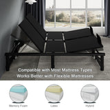 Einhomn King Adjustable Bed Frame, Electric Bed Base with Quiet Motor, Independent Head and Foot Incline, Zero Gravity & Anti-Snore Modes, Wired Remote, Easy Assembly Einhomn