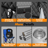 Tehanld 2 Person Portable Steam Sauna for Home, Upgraded 2 Steamer, 2 Foldable Chair & Remote Control (Black) Tehanld