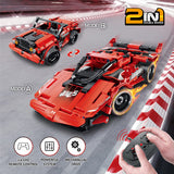 GMAOPHY STEM Toy Building Toys Gifts for Age 5, 6, 7, 8, 9, 10, 11, 12 Years Old Kids Boys Girls, 2 in 1 Remote Control Racing Car Building Blocks, 351 Pcs DIY Engineering Construction Toy GMAOPHY