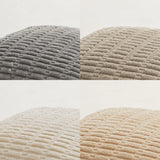 Fancy Homi 4 Packs Neutral Decorative Throw Pillow Covers 18x18 Inch for Living Room Couch Bed Sofa, Rustic Farmhouse Boho Home Decor, Soft Plush Striped Corduroy Square Cushion Case 45x45 cm Fancy Homi