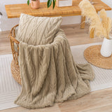 YUSOKI Sherpa Throw Blanket-3D Stylish Design Super Soft Fuzzy Cozy Warm Blanket Thick Plush Fluffy Furry Blankets for Teen Girls Women Couch Bed Sofa Chair Men Boys Gift(Tan,50"x65") YUSOKI