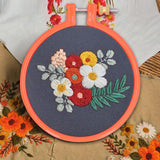 Embroidery Hoop, 4 Inch Cross Stitch Hoop Plastic Circle Embroidery Rings for Embroidery Art Craft Sewing (Random Color) Cyrank