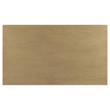 Merax 55.1" Modern Wood Coffee Table with 2 Open Shelves, Industrial Living Room Table with Black Legs, Sturdy Rubberwood Center Table for Large Space, Brown Merax