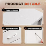 EKNKOZY Narrow Dresser Storage Tower with 4 Drawers, Slim Dresser Chest of Drawers with Steel Frame, Wood Top, Dresser for Bedroom, Bathroom, Small Spaces, Laundry, Closet (White) EKNKOZY