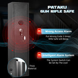 Greenvelly 8-12 Gun Safe for Rifles and Pistols,Quick Access Rifle Gun Safe with Password Lock, Long Gun Cabinet with Shelves and Pockets for Home,Office(No Assembly Required) Greenvelly