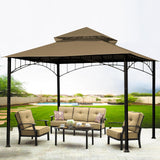 SCOCANOPY Replacement roof for Target Madaga Gazebo Model L-GZ136PST,(Khaki) SCOCANOPY