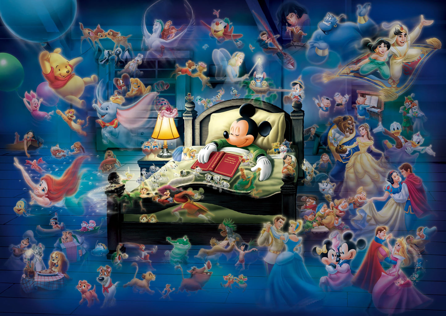 Tenyo Disney Mickey's Dream Fantasy Glow in the Dark Jigsaw Puzzle (500 Piece)