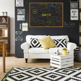 Math Formulas Puzzles 1000 Pieces for Adults, Impossible Difficult Jigsaw Puzzles Neon Art Puzzle, Funny Family Puzzle Collage Challenging Puzzles BBOLDIN